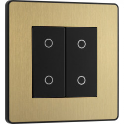 Touch dimmer switch double - brass
